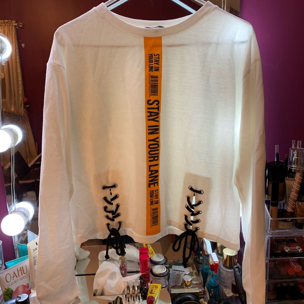 ⚠️ FN- (NWOT) Stay In Your Lane Crop Sweater
